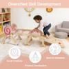 IDEALHOUSE Pikler Triangle Set,7 in 1 Toddler Climbing Triangle Indoor,Foldable Toddler Climbing Toys Indoor 1-3,Pikler Triangle Climbing Toys for 1 Year Old (Pink) view 3