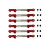Compatible with M-JX 10208 V2 Metal Metal Tie Rod Linkage Link Rod 10200B 10240B 1/10 RC Car Upgrade Parts Accessories(Red) view 1
