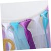 TOBBOMEY High Chair Banner Birthday Party Decoration with Mermaid Pull Flag for 1st Birthday Photo Prop for Shower and Celebration view 3