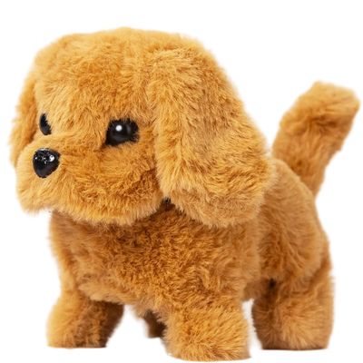 DAGLLGEW Robotic Puppy, Interactive Walking Plush Realistic Robot Puppy, Walking, Barking & Tail Wagging for Kids & Pet Lovers Realistic Robot Robotic Dog