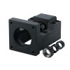 Ball screw motor base stepper servo motor integrated seat HM57/60/86 support installation bearing Holder(H-M10-60servocastironBlack) view 4