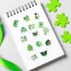 1000 Pcs Mental Health Awareness Stickers Green Ribbon Decal 16 Designs Mental Health Awareness Month Reward Gift Bag Envelopes Water Bottle Scrapbooking Cards view 4