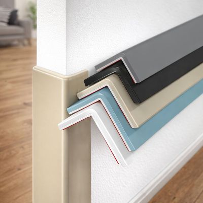 Self-Adhesive Wall Corner Protector, Decorative PVC Edge Trim Molding for Wall Corners Furniture, Waterproof Wall Edging Strip, Guards to Hide Scuffs and Peeling Paint(Beige,236.2in)