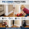 Self-Adhesive Wall Corner Protector, Decorative PVC Edge Trim Molding for Wall Corners Furniture, Waterproof Wall Edging Strip, Guards to Hide Scuffs and Peeling Paint(Beige,236.2in) view 4