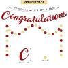 Blopee Red Congratulations Banner Sign Prestrung Congrats Banner Garland Congratulations Decorations Congrats Graduation Banners for Graduation Decorations Retirement Wedding Party Decor Supplies view 3