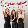 Blopee Red Congratulations Banner Sign Prestrung Congrats Banner Garland Congratulations Decorations Congrats Graduation Banners for Graduation Decorations Retirement Wedding Party Decor Supplies view 4