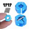 4Pcs 12mm 7.0 Wheel Hex Drive Adapter Hub Set for 1/10 RC Car, Aluminum Alloy Hex Adaptor with Pins & Screws view 3