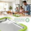 2026 New Rolled Ice Cream Maker, Stainless Steel Rolled Ice Cream Tray with 2 Scrapers, Ice Cream Roller Maker for Family Entertainment, White/Pink/Green DIY Ice Cream Roller for Kids & Teens (Green) view 2