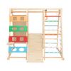 2-in-1 Slide & Climb Playset, 9-in-1 Outdoor Wooden Playground for Kids, Motor Skills Development with Monkey Bar, Swing, Climbing Net, Safe & Fun Backyard Playset view 1