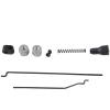 plplaaoo 02056 RC Metal Throttle Pull Rod Brake Lever Assembly High Performance Durable Iron Throttle Brake Set for HSP 94108 94102 94188 1/10 RC Model Car Black 6g 5 Accessories view 2