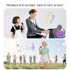 ZAICOLER Mini Karaoke Machine for Kids, 5 Sound Modes & Double Noise Reduction Technology Mini Karaoke Machine with Dual Microphone and Phone Stand Voice Changer for Kids Home (Purple) view 2