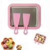 2026 New Rolled Ice Cream Maker, Stainless Steel Rolled Ice Cream Tray with 2 Scrapers, Ice Cream Roller Maker for Family Entertainment, White/Pink/Green DIY Ice Cream Roller for Kids & Teens (Pink) view 1