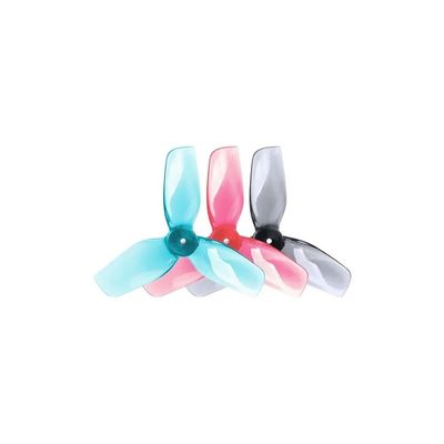 31MMX3 Reinforced 1.2-Inch 3-Blade Propeller 31mm Props 1mm Shaft for 0802 1102 Motors Tiny Whoop FPV Drone Indoor Freestyle (2 Pairs)(2Pairs Blue)