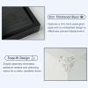 Transparent Acrylic Display Case with Wooden Base, Small Square Acrylic Display Box, UV Protected Alternative Glass Case for Action Figure(Wood,45x45x55cm/18x18x22in) view 3