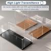 Transparent Acrylic Display Case with Wooden Base, Small Square Acrylic Display Box, UV Protected Alternative Glass Case for Action Figure(Wood,45x45x55cm/18x18x22in) view 4