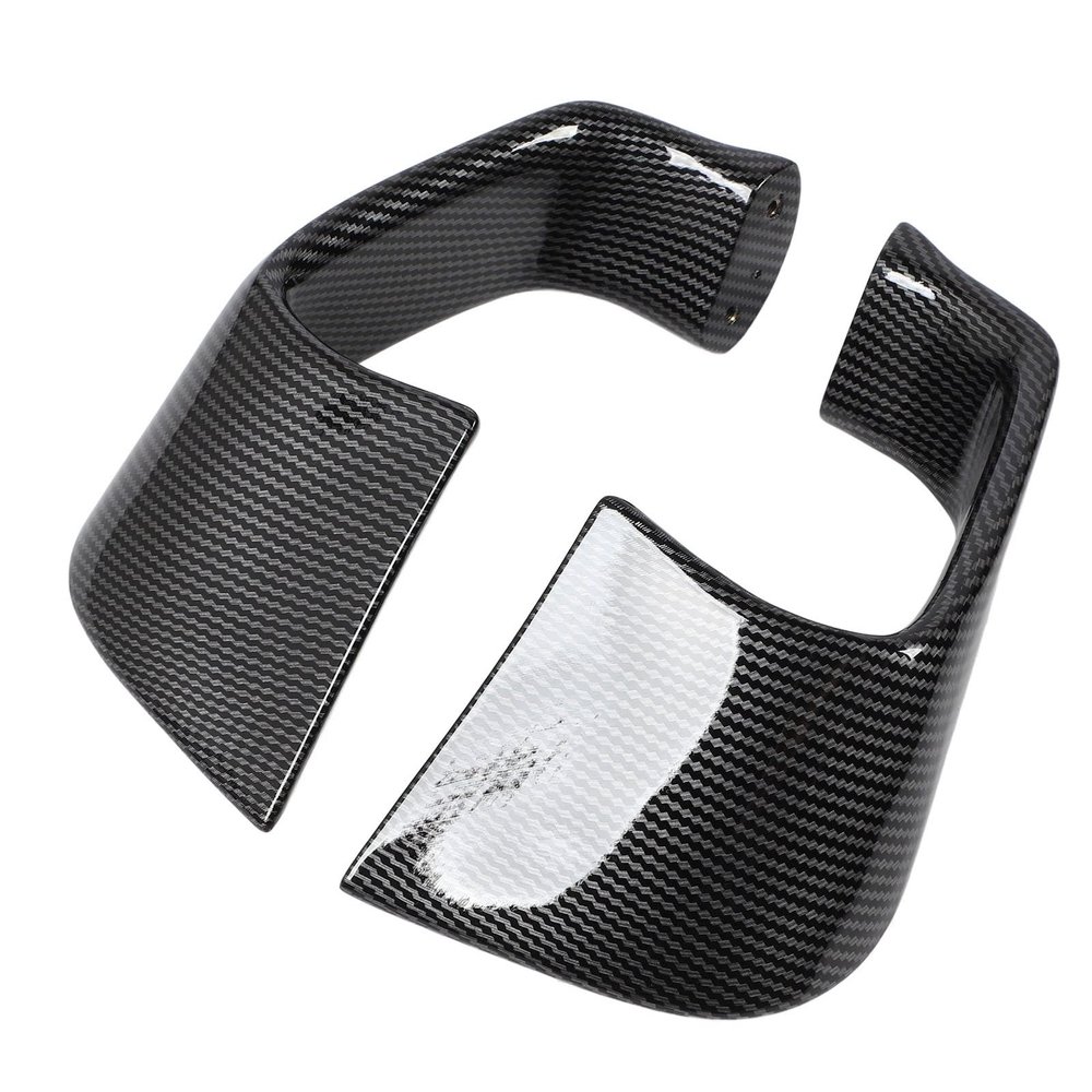 Aumotop Fixed Wing Spoiler Enhanced Stability and Balance for YZF R1 R6, Aerodynamic Wing Kit for High Speed Rides (Carbon Fiber Style)