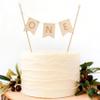 1ST BIRTHDAY CAKE TOPPER - Wooden First Birthday Cake Topper, First Birthday Party Decorations,Photo Props (Natural wood color) view 1