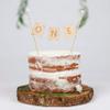 1ST BIRTHDAY CAKE TOPPER - Wooden First Birthday Cake Topper, First Birthday Party Decorations,Photo Props (Natural wood color) view 4
