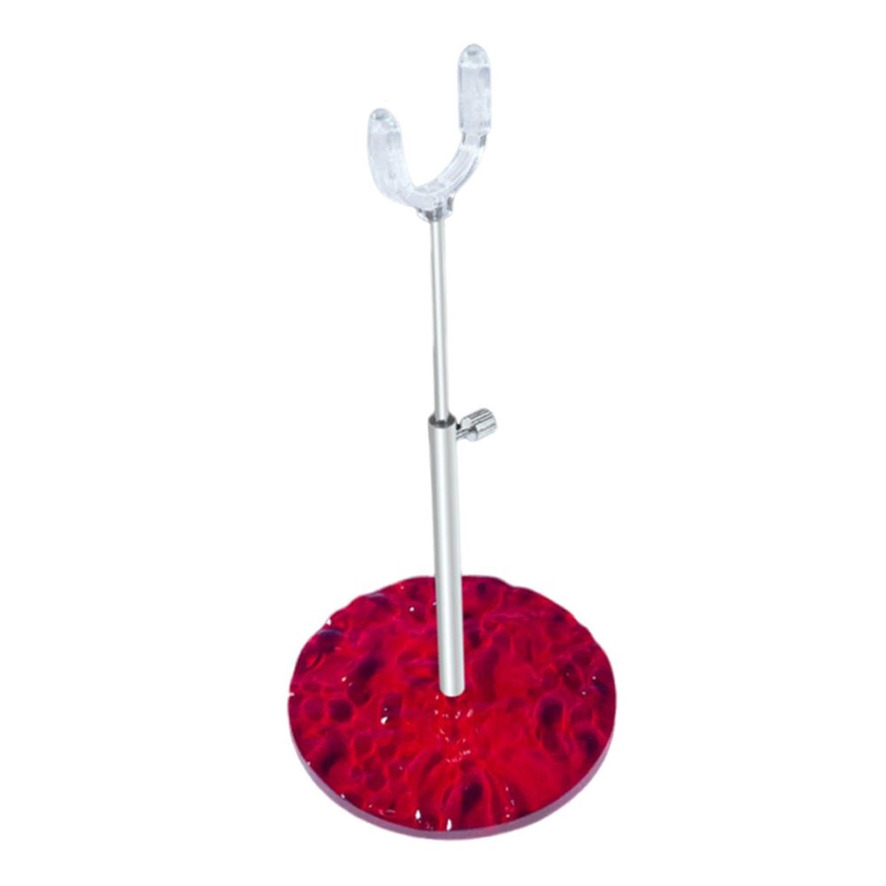 Amagogo 1:12 Scale BJD Doll Stand Support Action Figure Stand Premium,Multipurpose Portable Sturdy Accessories Doll Display Holder , red