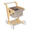 Wooden Shopping CART Preschool Wooden Toy Cart, 30x34x45cm view 1