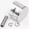 34mm Piston Kit Compatible with G260RC G260 R260 Chung YANG CY260RC I DDM 25.4CC 26CC R C Cylinder Ring Clip Pin Aftermarket Replacement(Piston Pin 2 Clips) view 1