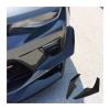 Car Front Bumper Canards Compatible for Chevrolet Camaro SS 2016 2017 2018 Matte Black Carbon Fiber Style Auto Parts Spoiler Accessories(Glossy Black) view 3