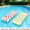 2 Pack Fruit Pool Floats Lounger, Inflatable Pool Float Adult Size 63" X 29", Water Hammock Pool Rafts Floaties for Swimming Pool Floating Pool Party for Summertime Beach Outdoor (Fruit) view 2