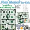 600 Pcs Fake Money for Kids - Realistic Play Money Bills & Plastic Coins - Math Manipulatives & Classroom Currency Set for Grocery Store, Bank, & Board Games - Educational Counting Toy, Ages 3+ view 2