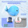 Rechargeable Water Table Pump, Upgraded 3W Cute Whale Water Pump with 3-5H Non-Stop Fun & 2 Adjustable Speeds, Portable Home/Outdoor Water Table Toys,Water Table Accessories for Toddlers Kids,Blue view 2