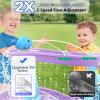 Rechargeable Water Table Pump, Upgraded 3W Cute Whale Water Pump with 3-5H Non-Stop Fun & 2 Adjustable Speeds, Portable Home/Outdoor Water Table Toys,Water Table Accessories for Toddlers Kids,Blue view 4