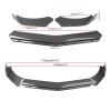 Universal Front Bumper Lip Spoiler Car Body Protevtive Extension Decoration & Support Rod Keep Bupmer Stable for Hatchback Sedan(Carbon Black Bumper) view 3