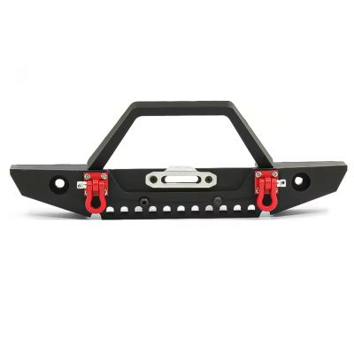 Rc Bumper Models For Traxxas For Axial For Scx10 90046 90047 D90 For Trx4 For Trx6 1/10 Metal Front Bumper With Lights RC Car Crawler