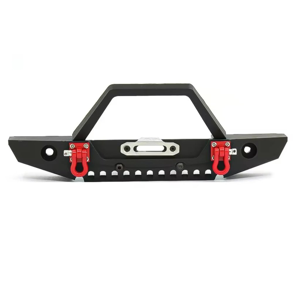 Rc Bumper Models For Traxxas For Axial For Scx10 90046 90047 D90 For Trx4 For Trx6 1/10 Metal Front Bumper With Lights RC Car Crawler