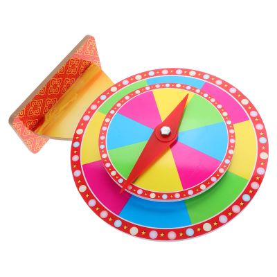 BCOATH Dual-Layer Lucky Draw Prize Wheel 30+20cm Tabletop Raffle Game Turntable for Party and Board Game Supplies