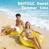 2PCS Inflatable Pool Float,47IN Floaties Rafts for Adults Floating Lounger Sun Tanning Floats Cool Water Floaty Swimming Lake Beach Party (TM-Yellow) view 3