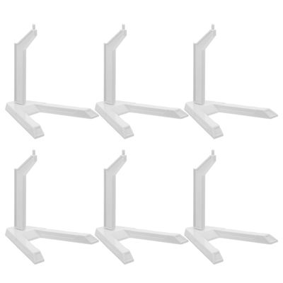 WHAMVOX 6pcs Action Figure Display Stands for Collectible Models White Plastic Model Base Holders Compatible with Gundam Hg1/144 Figurine Display Rack for Hobby Collectors