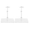 ERINGOGO 2pcs Action Figure Stand Base Display Holder Bracket Support for Collectible Figures Model for Display and Assembly view 1