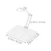 ERINGOGO 2pcs Action Figure Stand Base Display Holder Bracket Support for Collectible Figures Model for Display and Assembly view 2