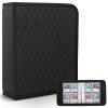 BRPPO Trading Card Binder- 4-Pocket Card Holder, 3D Dragon Scale Texture, 400-Card Capacity, Portable Card Album, Card Organizer Compatible with Multiple Card Sizes (BALCK) view 1