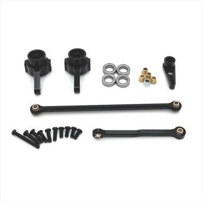 Rc Connecting Rod Models For MN 1/12 For MN82 LC79 For MN78 D90 D91 D96 For MN98 99S Aluminum Upgrade Steering Cup Rod Remote Control Car Parts(Black)