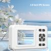 4K Digital Camera 48MP Autofocus Vlogging Camera with 8X Zoom 2 Inch IPS Screen Portable Compact Camera for Kids Teens Beginners and Travel view 2