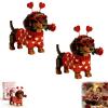2026 Valentine's Day Exclusive Dachshund Brick Set, DIY 3D Building Block Dog Model, Cute Wiener Dog Puppy Figure, Romantic Creative Gift for Dog Lovers, Couples & Adults - Home Decor2pc view 1