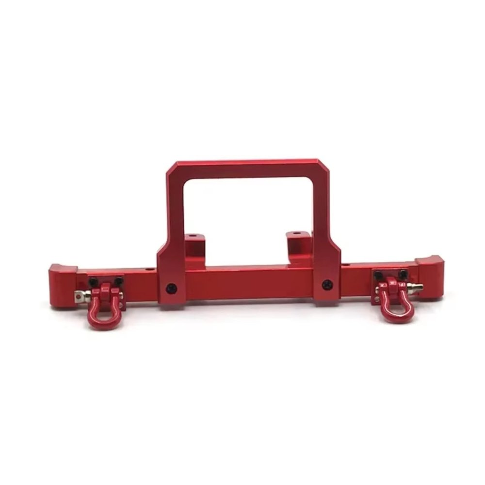 Rc Bumper Models For Mn D90 D91 D96 MN90 For Mn99S 1/12 Metal Front Bumper RC Model Crawler Car Upgrade Parts ON Accessories(Red)