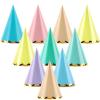 Atiloy 24PCS Pastel Party Hats Colorful Mini Birthday Hats for Stuffed Animals Party Headwear for Kids Adult Pet Baby, Accessories view 1
