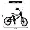 Mini 1/18 Diecast Bike Action Figure Toy,Mini Finger Mountain Bike Bicycle Art Crafts Desktop Decor Finger Bikes (Black) view 4