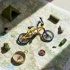 Mini 1/18 Diecast Bike Action Figure Toy,Mini Finger Mountain Bike Bicycle Art Crafts Desktop Decor Finger Bikes (Yellow) view 3