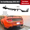 NJCDSEOCG Replacement HN Style Rear Bumper Diffuser&Corner Apron Splitter Spoiler Extension for Ford Mustang 2015-2017 Carbon Look Gloss Black(Carbon Fiber Look) view 2
