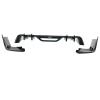 NJCDSEOCG Replacement HN Style Rear Bumper Diffuser&Corner Apron Splitter Spoiler Extension for Ford Mustang 2015-2017 Carbon Look Gloss Black(Carbon Fiber Look) view 4