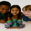 3D Printed Baby Dragon Egg  Articulated Hatchable Dragon Toy, Rainbow Color Egg & Dragon Set, 3.25 Egg + 3.5 Dragon, Gift for Kids & Collectors (1, Rainbow Shine) view 2