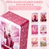 XSYLOHXL Oil Painting Pink Tarot Cards with Unique Foil Edge and Guide Book Original Guided Tarot Deck for Beginner and Experts Reading for Love Career Self-Care Etc Pretty Box Included view 3